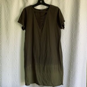 Torrid Olive Cutout Detail Top